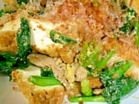 豚肉と小松菜の塩麹チャンプルー
